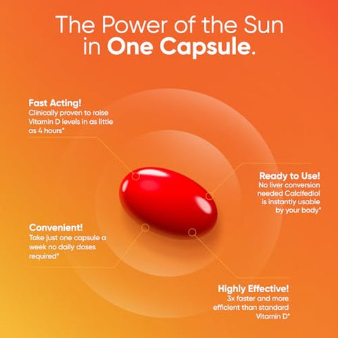 Sunray – Vitamina D3 – Calcifediol 75 mcg – Dose Semanal - Immunotec