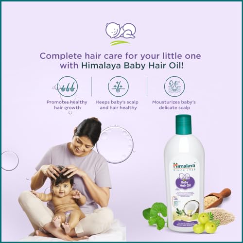 Óleo de Cabelo para Bebê Himalaya, 200ml – Nutrição e Cuidado para os Fios