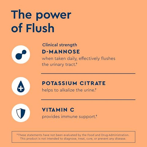 Flush – Bebida em Pó para Saúde do Trato Urinário, Sabor Limonada Rosa, 10 Sachês - Uqora