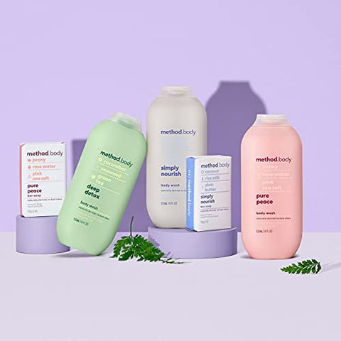 Body Wash Zen Diário, Livre de Parabenos e Ftalatos, 532 ml (Pack com 6 unidades) - Method