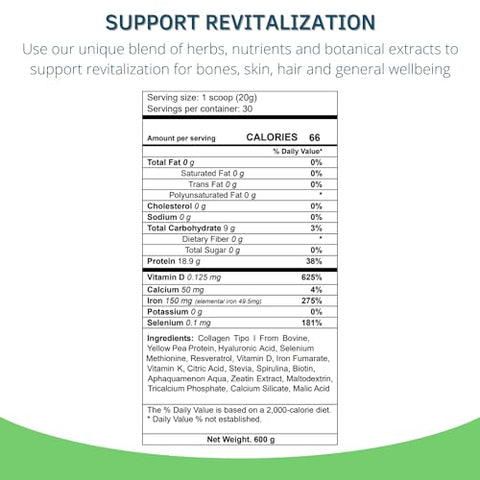 Colágeno em Pó – Suporte para Pele e Cabelos | 100g - Bioxtron