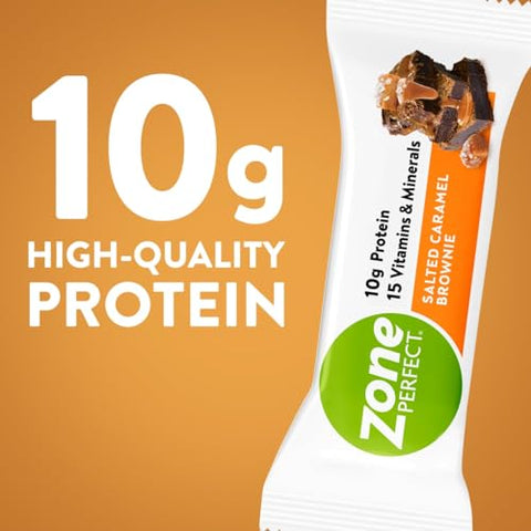 Zone Perfect - ZonePerfect Barras de Proteína, 10g de Proteína, 18 Vitaminas – Energize seu dia com as Barras de Proteína ZonePerfect