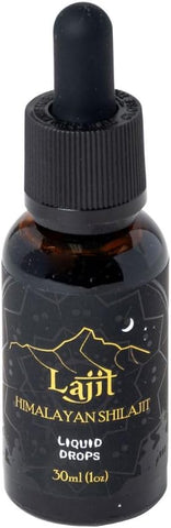 Himalayan Shilajit – Gotas Líquidas de Ouro – Shilajit Orgânico de Grau Superior – Extraído por Sherpas Nepaleses a 18k Pés – Secado ao Sol e Testado em Laboratório para Pureza e Segurança – 30ml - Lajit