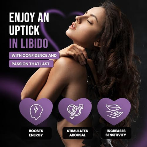 Bravado Labs - Libido Enhancer Feminino – Potencializador de Libido para Mulheres – Estimulante para Drive, Energia, Humor, Intimidade e Desempenho – com Maca Peruana, Ashwagandha, Dong Quai – 60 cápsulas