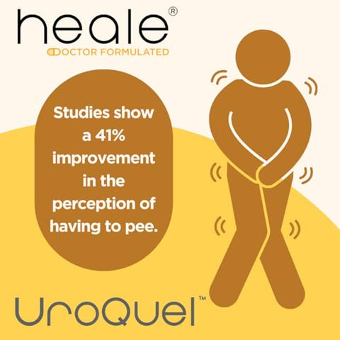 Heale Doctor Formulated - UroQuel – Controle Natural da Bexiga com Cranberry – Reduza Urgência, Frequência e Incontinência Urinária – Fórmula Ginecológica com Flowens – Comprimidos de Cranberry para Mulheres
