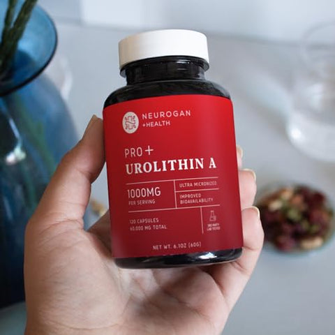 Cápsulas Pro Urolithin A – Força Avançada 1000mg, 120 Unidades – Saúde Celular Aprimorada - Neurogan