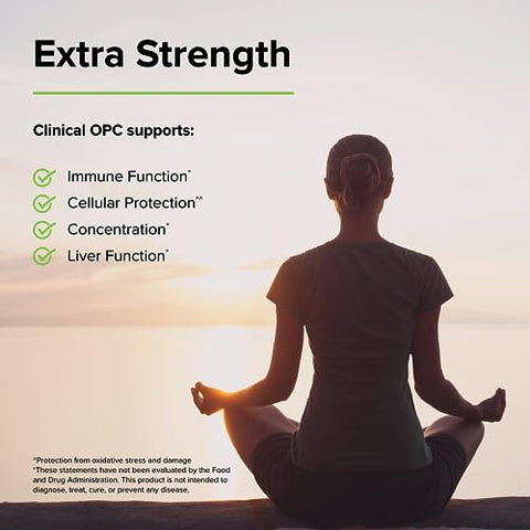 Clinical OPC Extra Strength – 90 Softgels – Extrato de Semente de Uva Francesa – Suporte à Saúde Imunológica, Antioxidante – Não-OGM, Sem Glúten – 90 Porções - Terry Naturally
