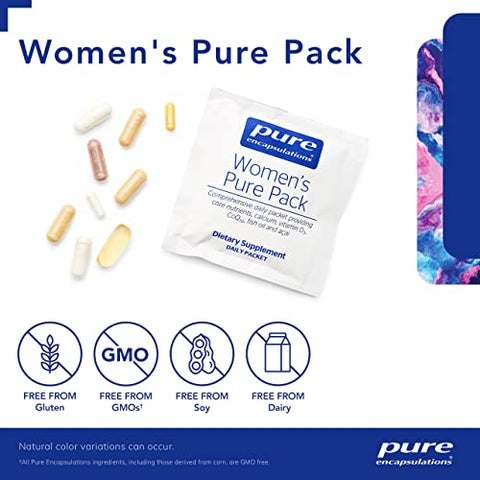Women’s Pure Pack – Mulheres Acima de 40 – Osso, Coração, Olhos | 100% Natural | Alta Qualidade - Pure Encapsulations