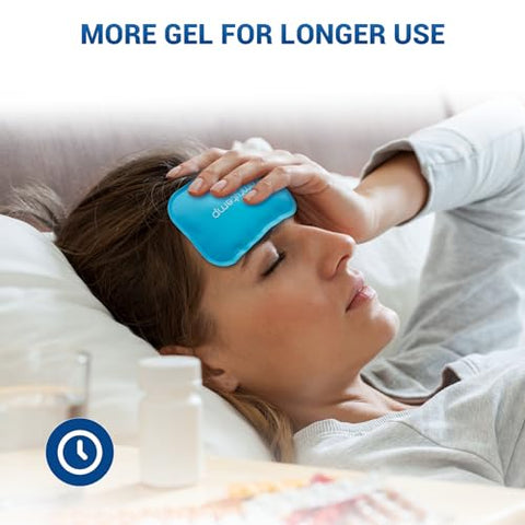 AlierGo - Geladeiras Pequenas, 6 Pacotes, Elegíveis para FSA HSA, Mini Gel Reutilizável para Lesões, Compressa Quente e Fria para Machucados de Crianças, Dores de Cabeça, Dentes do Siso, Amamentação, Alívio da Dor