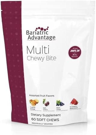 Multi Chewy Bite – Multivitamina Mastigável para Pacientes de Cirurgia Bariátrica – Multivitamina Mastigável com Ácido Fólico, Vitamina D3 - Bariatric Advantage