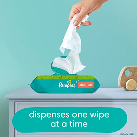 Lenços Umedecidos Multiuso, Chuva Refrescante, Corpo, Rosto – 80 Unidades - Pampers