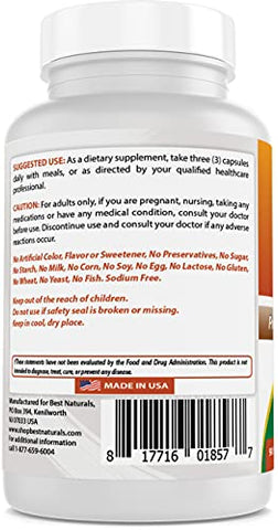 Best Naturals - Melhores Naturais – Vitaminas de Limpeza de Ácido Úrico para Homens e Mulheres – 90 Cápsulas Vegetarianas (90 Unidades – Pacote com 2)