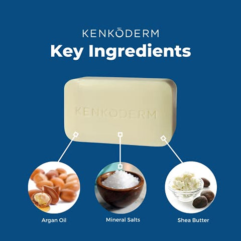 Sabonete Mineral de Sal Kenkoderm para Psoríase com Óleo de Argan – 100g