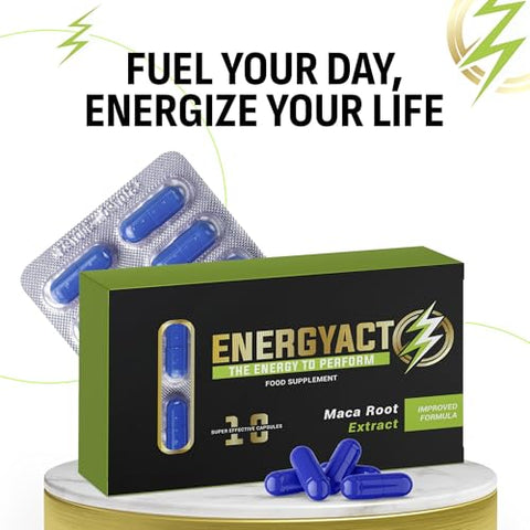 ENERGYACT - Blended Sports Nutrition: Potencialize sua Energia e Resistência com 10 Sachês