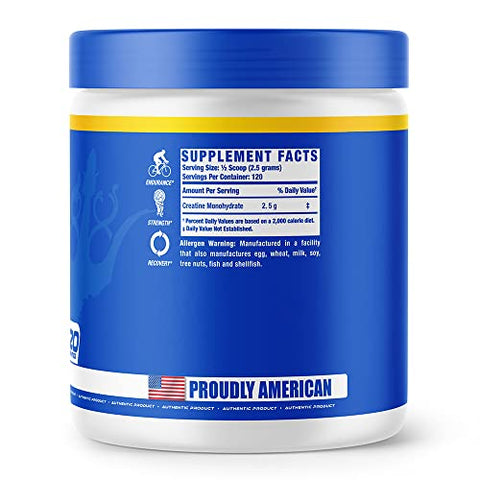 Creatine-XS: Pó de Creatina Monohidratada para Recuperação Pós-Treino, Construção Muscular e Força, Suporte Energético, Ganho de Massa, Sem Sabor, 120g - Ronnie Coleman Signature Series