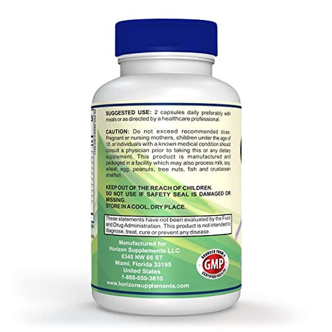 Horizon Supplements - Candida Cleanse Support and Detox com Ervas Naturais, Probióticos e Óleo de Orégano. Suplemento Extra Forte para Candidíase em Homens e Mulheres
