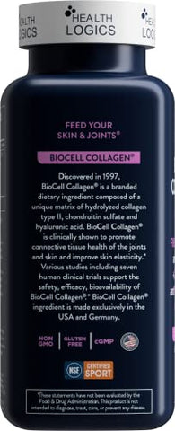 BioCell Colágeno Cuidados com as Articulações e Pele 120 Cápsulas - Health Logics