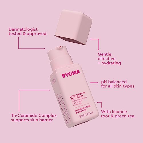 Gel Creme Hidratante – Creme/Gel Reparador de Barreira Facial com Niacinamida e Chá Verde – Hidratante Facial com Ceramidas para Pele Seca – Livre de Álcool e Óleo  BYOMA - BYOMA