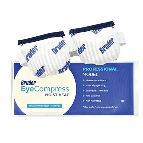 Compressa Ocular de Calor Úmido Bruder | Ativação por Microondas | Alívio Rápido e Eficaz para Olhos Secos e Irritação Ocular