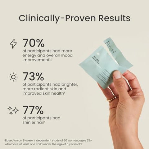 Mom Multi Support Pack – Vitaminas Pós-Parto para Mulheres Apoiarem a Maternidade Inicial e a Amamentação – Sem Glúten, Soja e Laticínios, Não-OGM (30 Pacotes Diários de Comprimidos) - Perelel