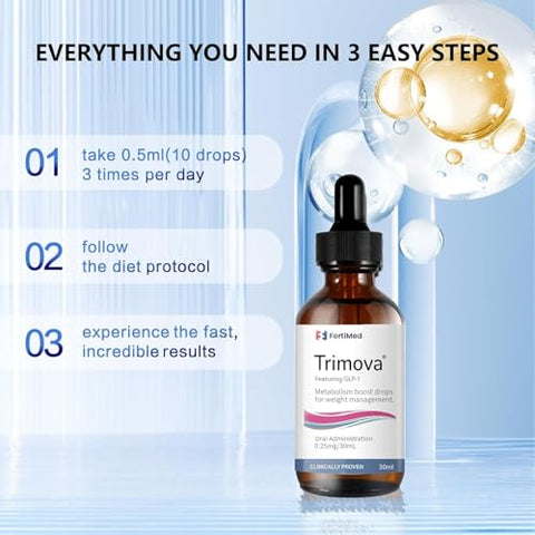 Generic - Trimova Gotas Naturais para Acelerar o Metabolismo – Suplemento para Homens e Mulheres (30 ml – Embalagem com 1 unidade)