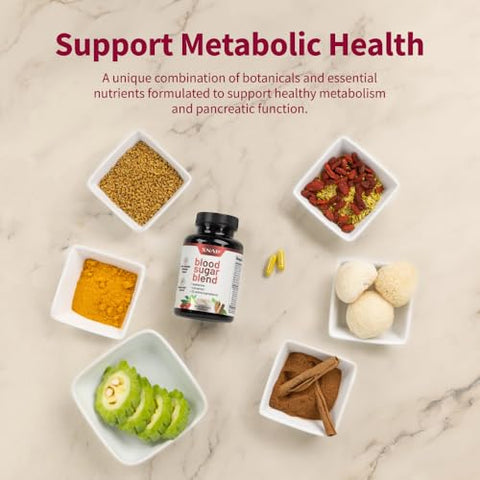 Blood Sugar Blend – Suporte para Açúcar no Sangue Saudável, 60 Cápsulas, Pacote de 2 - Snap Supplements
