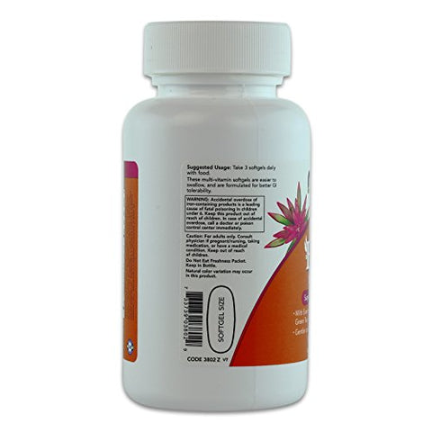 Eve Multivitamínico Feminino Softgel, 90 Cápsulas (3 Pacotes) - NOW Foods