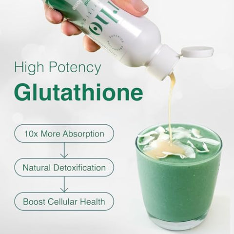 Rho Nutrition - Liposomal Glutationa – Suplemento Líquido de Glutationa de Alta Absorção – Suporta Desintoxicação Natural, Sistema Imunológico, Saúde da Pele, Clareza Mental