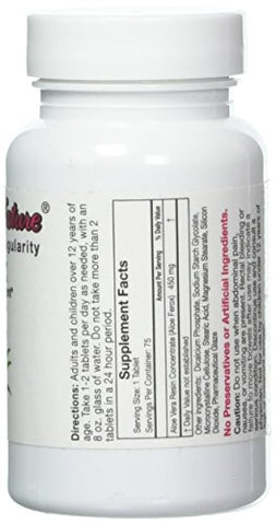 NEXT TO NATURE - Tablets Herbal Aid: Aloe Vera Puro para Regularidade, Suplemento Alimentar, 75 Comprimidos