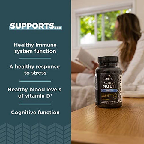 Multivitamínico para Suporte Imunológico, Imunidade, 21 Vitaminas e Minerais com Vitamina D | Ancient Nutrition - Ancient Nutrition