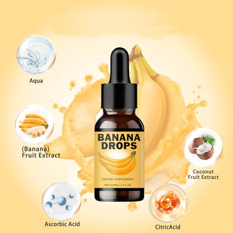 Callonestop MX - Extrato Líquido de Banana Orgânica Banana Drops para Emagrecimento Homem e Mulher 5 Unidades – 100% Natural