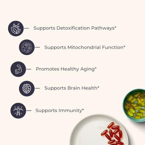 Liposomal Glutationa | Antioxidante Poderoso do Corpo | Desintoxicação Mestre | Limpeza do Cólon | Proteção Celular Ótima para Defesa Imunológica | Liposomal Aprimorado - BodyBio