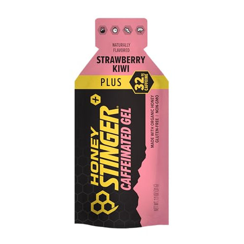 Gel Energético Orgânico de Morango Kiwi | Cafeinado – 30g - Honey Stinger