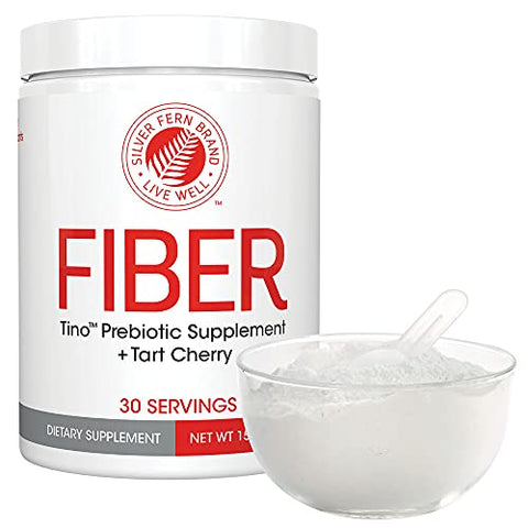 Silver Fern - Tino Pó de Suplemento de Alta Fibra – Não-OGM, Pré-Biótico, Solúvel em Água, Amigo da Digestão, Mistura em Pó – Adicione a Água, Suco, Shakes, Cereal