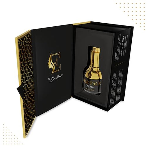 Elixir SILK FACE Serum Coco March – Extratos de SEDA PURA – Reduz rapidamente linhas finas – Uniformiza o tom da pele, Iluminação luxuosa visível desde a primeira aplicação 30 ml