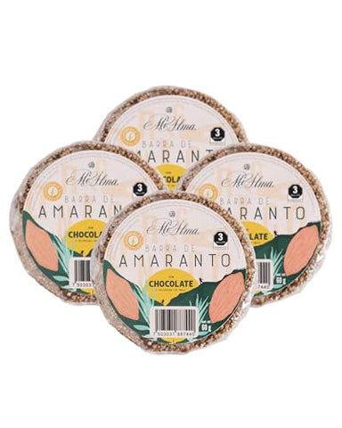 El Sabor de Oaxaca - Mi Alma, Barra de Amaranto com Chocolate e flocos de milho PREMIUM, Super Food, Sem Glúten, Snack Saudável, 240g