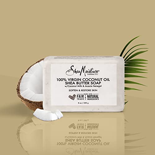 Sabonete em Barra de Manteiga de Karité, Cuidados com a Pele para Limpeza e Suavização – 200g - SheaMoisture
