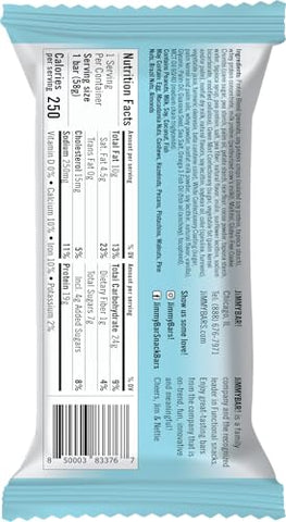JIMMYBAR - JiMMY’S! Barra de Proteína Funcional – Cookies e Creme de Menta – 12 Unidades – Barra de Proteína com Cafeína, Ômega 3 e Óleos MCT – Baixo teor de açúcar, sem glúten, impulso de energia