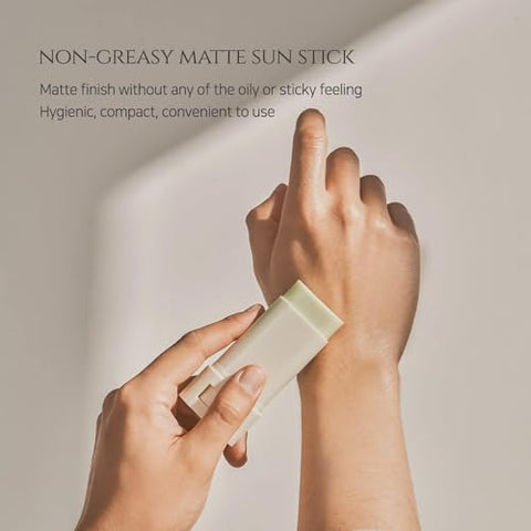 Generic - [Beauty 0F JOSE0N] Matte Sun Stick Mugwort Camelia SPF 50 PA Korean Beauty | K-Beauty (2 Pack) | Protetor Solar Matte Stick | Beleza Coreana