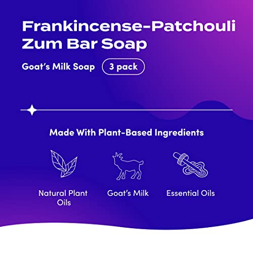Bar Sabonete de Leite de Cabra – Misturas Frescas – Sal Marinho, Sândalo-Cítrico, Capim-Limão, Patchouli-Laranja, Lavanda-Alecrim, Lavanda-Menta – 85g (Pacote com 6) - Zum
