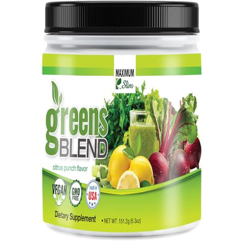 Maximum Slim - MaximumSlim Supergreens Queima de Gordura com 27 Nutrientes Naturais para Energia e Saúde Máximas
