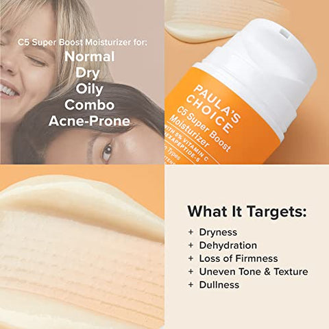 Paula's Choice - Paula’s Choice C5 Super Boost Hidratante com 5% de Vitamina C – Potencialize sua pele com o poder antioxidante!
