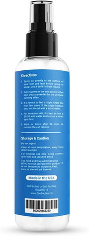 Zen Routine - Óleo de Magnésio Puro em Spray – 355 ml, Absorção Rápida, 100% Orgânico, Promove Sono Calmo e Relaxamento, Spray de Magnésio para Pés, Sono e Corpo – Fabricado nos EUA