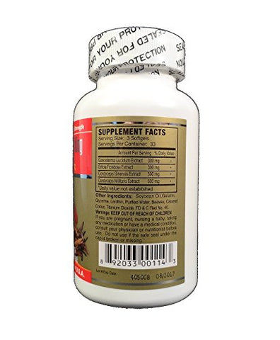 Greenwood - Reishi King Premium, 100 softgels – Potente Suplemento de Reishi em Cápsulas