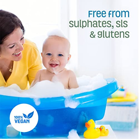 Nature's Baby Organics - Shampoo, Sabonete e Gel de Limpeza 3 em 1 Nature’s Baby – Para Pele Sensível e com Problemas – pH Neutro