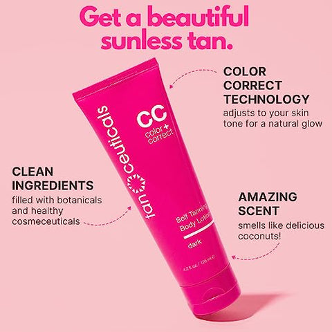 Autobronzeador – Loção Autobronzeadora para o Corpo, Correção de Cor com Aspecto Natural - Tanceuticals