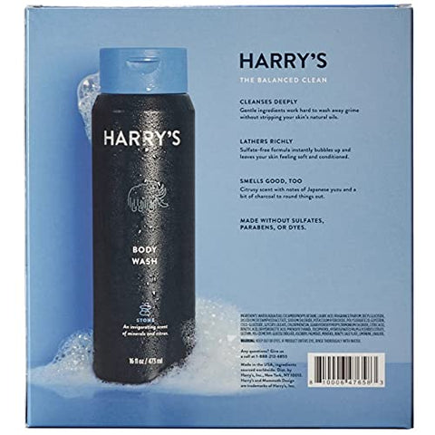 Harry's - Harry’s Body Wash Masculino, Fragrância Stone, 473 ml (Pack com 3 unidades)