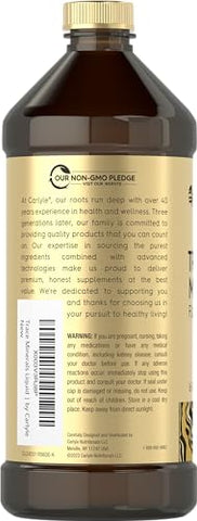 Trace Mineral Drops | 473 ml | Suplemento de Minerais de Espectro Completo | Vegetariano, Livre de Transgênicos e Glúten | por Vital Trace - Carlyle