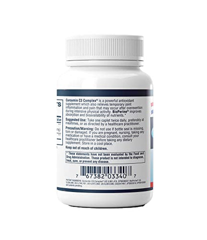 AFI AMERICA's FINEST INC - AFI Super Curcumin C3 Complex 1000mg – Cúrcuma 95%% sem oxalatos, Extrato de Pimenta Preta, Máxima Absorção para Saúde das Articulações – Vegetariano, Sem Glúten, Não-OGM