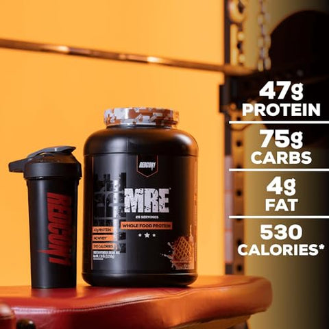 MRE Pó de Proteína, Brownie de Chocolate – Substituto de Refeição com Mistura de Proteínas e Óleo de MCT - REDCON1